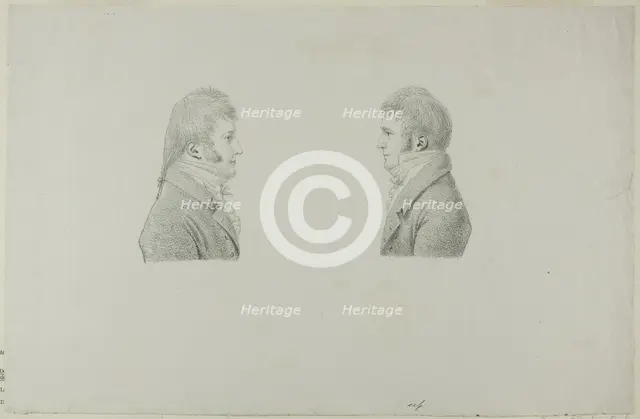 Portraits of King Louis Philippe & Antoine Philippe d'Orleans, duc de Montpensier, 1805. Creator: Antoine Philippe d'Orléans.