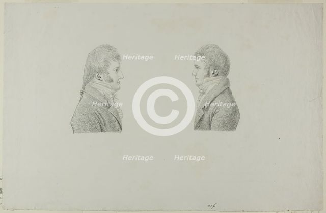 Portraits of King Louis Philippe & Antoine Philippe d'Orleans, duc de Montpensier, 1805. Creator: Antoine Philippe d'Orléans.