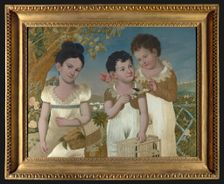 Portraits of Serafina, Gaetanino and Ciccillo di Ottaiano, Naples, 1815. Creators: Princess Isabella Albertini de Medici di Ottaiano, Marquis Filippo Petrone