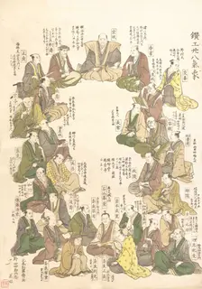 Portraits of Twenty-eight Metal Artists, late 18th-early 19th century. Creator: Kitao Shigemasa