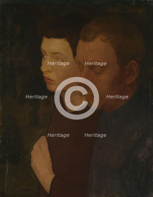 Portraits of the Painters Oluf Wold-Torne and Alfred Hauge, 1894. Creator: Thorvald Erichsen.