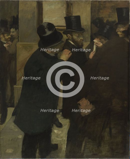 Portraits at the Stock Exchange, 1878-1879. Artist: Degas, Edgar (1834-1917)