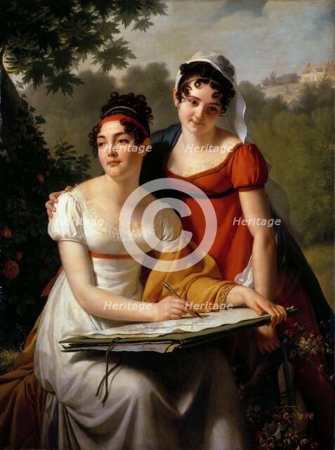 Portraits de Mesdemoiselles Duval, First quarter of 19th cen. Creator: Pajou, Jacques Augustin Catherine (1766-1828).