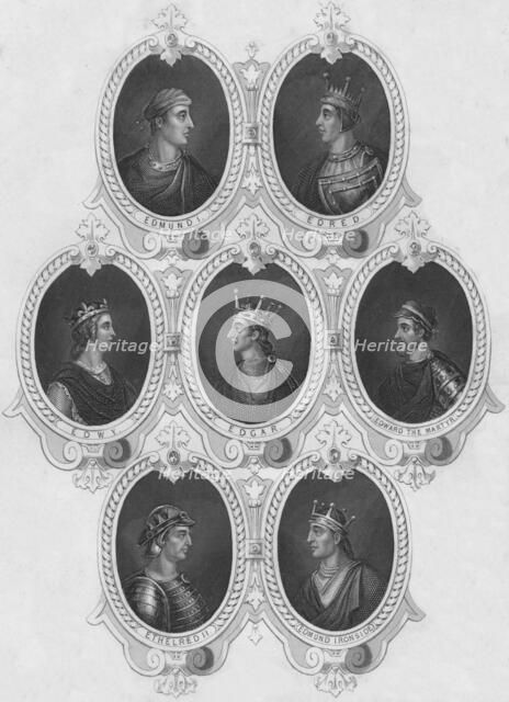 'Portraits from Ancient Coins', (mid 19th century).  Creator: Unknown.