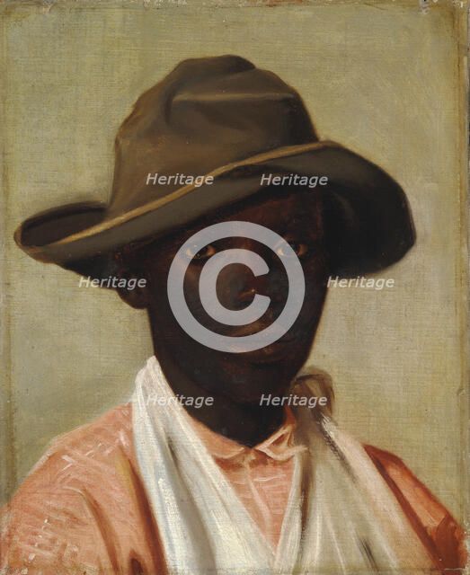 Portratt of a boy, 1852-1854. Creator: Pissarro, Camille (1830-1903).