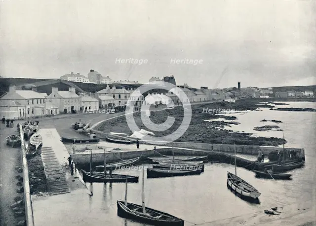 'Portstewart - The Harbour and Town', 1895. Artist: Unknown.