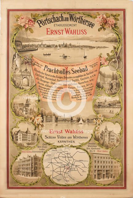 Pörtschach am Wörtersee - Etablissement Ernst Wahliss, 1898. Creator: Wahliss, Hans (1870-1900).