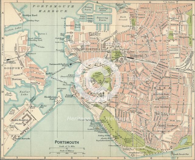 'Portsmouth', c20th Century. Artist: John Bartholomew.