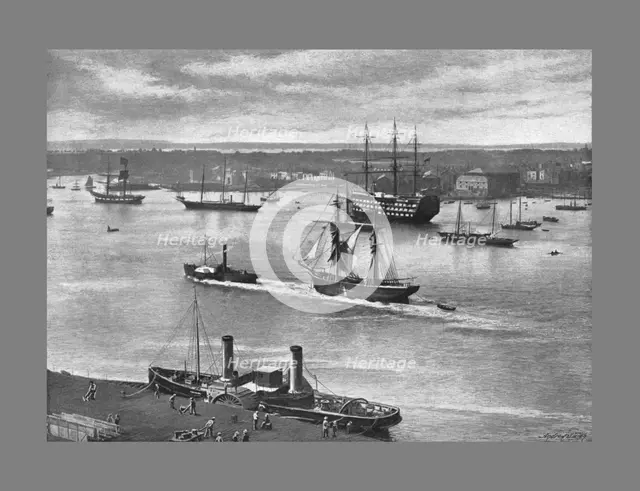 Portsmouth Harbour, c1900. Artist: Alfred John West.