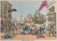 Portsmouth Point, 1814., 1814. Creator: Thomas Rowlandson