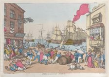 Portsmouth Point, 1814., 1814. Creator: Thomas Rowlandson