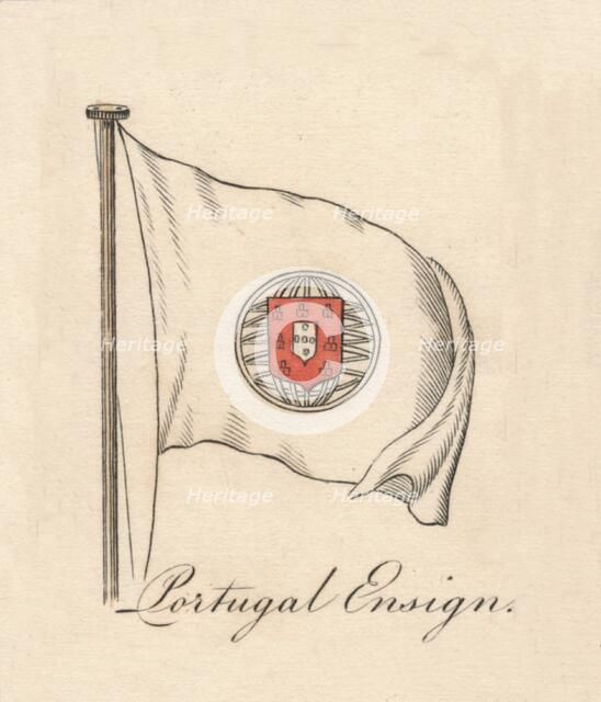 'Portugal Ensign', 1838. Artist: Unknown.