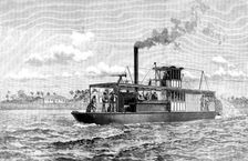 Portuguese gun-boat on the Zambesi, 1890. Creator: Unknown