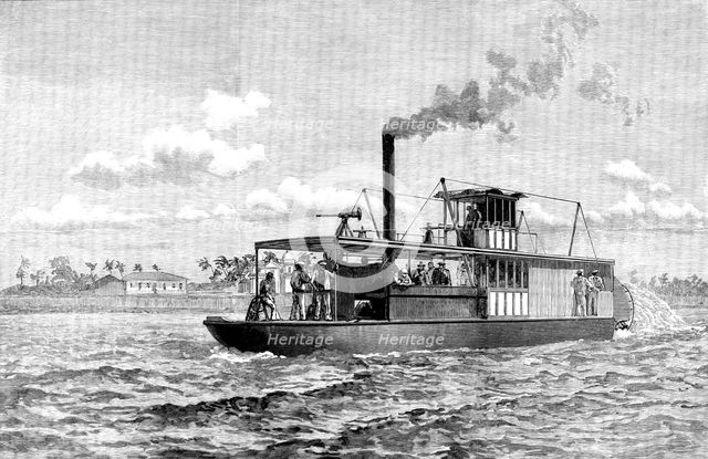 Portuguese gun-boat on the Zambesi, 1890. Creator: Unknown.