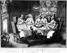 Portuguese Jews at Passover, (18th century?). Creator: Unknown