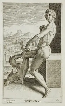 Portunus, 1586. Creator: Philip Galle