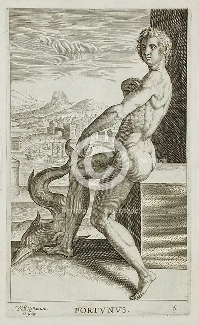 Portunus, 1586. Creator: Philip Galle.