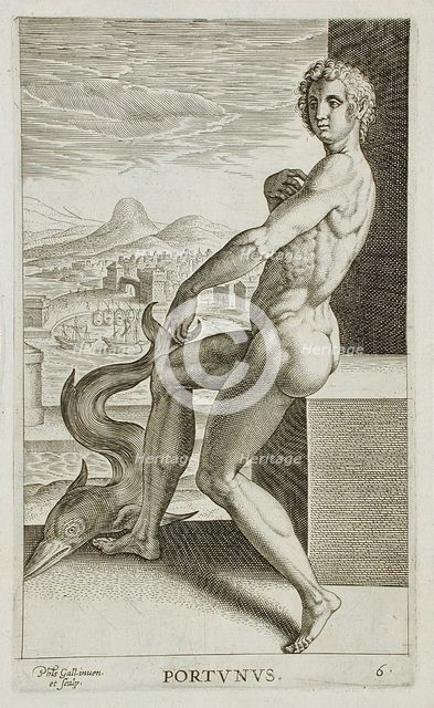 Portunus, 1586. Creator: Philip Galle.