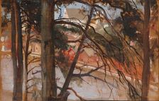 Porvoo Seen from Näsinmäki Hill, 1898. Creator: Albert Edelfelt