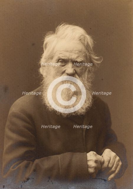 Posed portrait of an old man, Landskrona, Sweden, 1910. Creator: Unknown.
