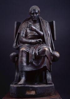 Poseidippus (Roman copy of lost Greek original), early 19th century. Creator: Unknown