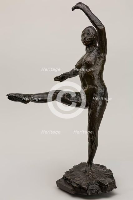 Position de Quatrième devant sur la Jambe Gauche, 1882-1895. Creator: Edgar Degas.