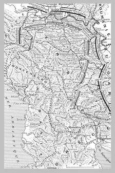 'Position des armees au moment de l'offensive austro-bulgare contre la Serbie. Creator: Unknown