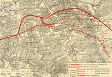 ...positions in the Battle of Verdun, northern France, First World War, 1916, (c1920). Creator: Unknown