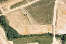 Possible Prehistoric or Roman settlement near Witney, Oxfordshire, 2018. Creator: Historic England Staff Photographer