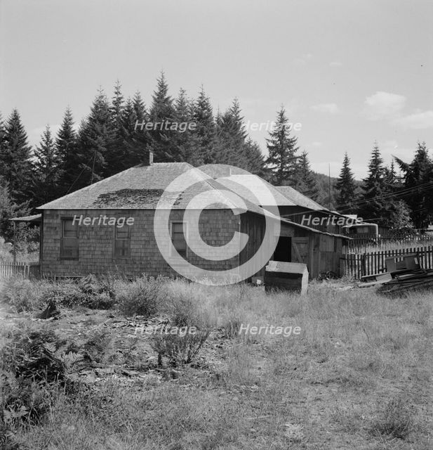Possibly: Company houses of closed mill..., Malone, Grays Harbor County, Western Washington, 1939. Creator: Dorothea Lange.