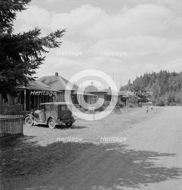Possibly: Company houses of closed mill..., Malone, Grays Harbor County, Western Washington, 1939. Creator: Dorothea Lange.