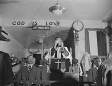 Possibly: Congregation of the St. Martin's Spiritual Church, Washington, D.C., 1942. Creator: Gordon Parks