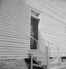Possibly: Conversation among members..., Wheeley's Church, Gordonton, North Carolina, 1939. Creator: Dorothea Lange