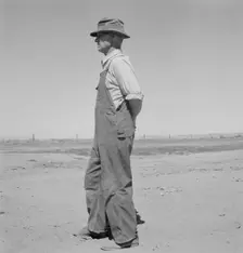 Possibly: Chris Ament, German-Russian dry land wheat farmer, who survived...Columbia Basin, 1939. Creator: Dorothea Lange