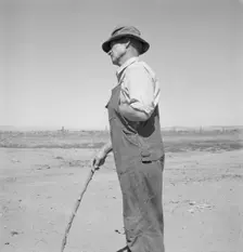 Possibly: Chris Ament, German-Russian dry land wheat farmer, who survived...Columbia Basin, 1939. Creator: Dorothea Lange