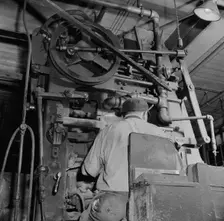 Possibly: A core blowing machine, New Britain, Connecticut, 1943. Creator: Gordon Parks