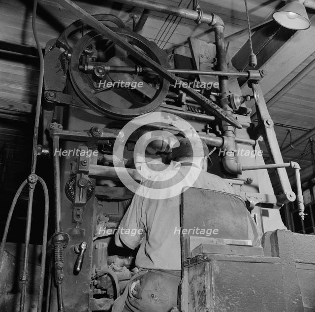 Possibly: A core blowing machine, New Britain, Connecticut, 1943. Creator: Gordon Parks.