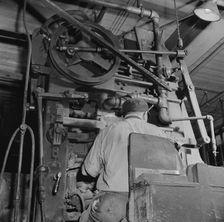 Possibly: A core blowing machine, New Britain, Connecticut, 1943. Creator: Gordon Parks