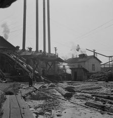 Possibly: At Pelican Bay Lumber Company mill, near Klamath Falls, Klamath County, Oregon, 1939. Creator: Dorothea Lange