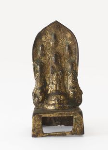 Possibly Bodhisattva Avalokiteshvara (Guanyin) with attendants, Period of Division, 555. Creator: Unknown
