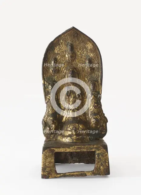 Possibly Bodhisattva Avalokiteshvara (Guanyin) with attendants, Period of Division, 555. Creator: Unknown.