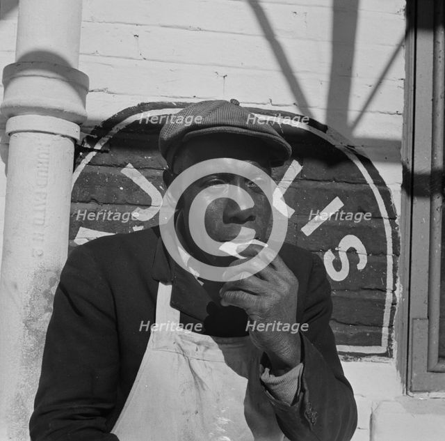 Possibly: Dock worker, Washington, D.C., 1942. Creator: Gordon Parks.