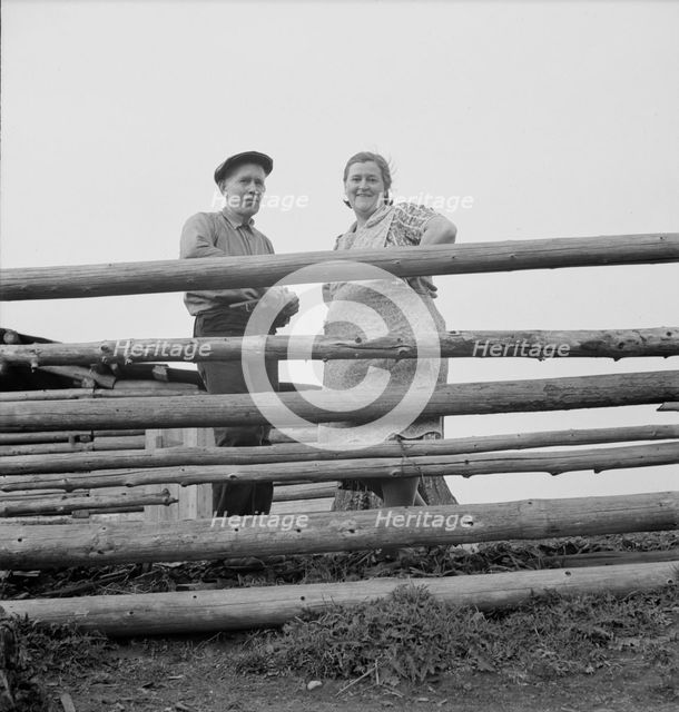 Possibly: Farm family in the cut-over land, Priest River Valley, Bonner County, Idaho, 1939. Creator: Dorothea Lange.