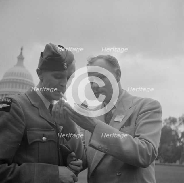 Possibly: International student assembly, Washington, D.C, 1942. Creator: Gordon Parks.