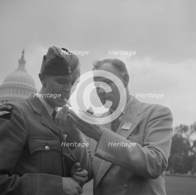 Possibly: International student assembly, Washington, D.C, 1942. Creator: Gordon Parks.