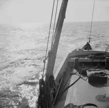Possibly: On board the fishing boat Alden, out of Glocester, Massachusetts, 1943. Creator: Gordon Parks