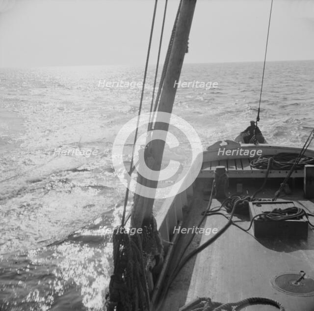 Possibly: On board the fishing boat Alden, out of Glocester, Massachusetts, 1943. Creator: Gordon Parks.