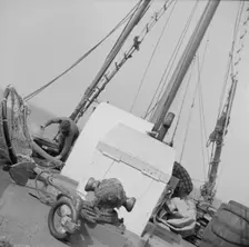 Possibly: On board the fishing boat Alden, out of Glocester, Massachusetts, 1943. Creator: Gordon Parks