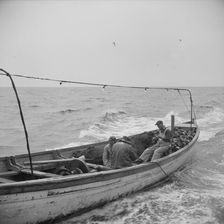 Possibly: On board the fishing boat Alden, out of Glocester, Massachusetts, 1943. Creator: Gordon Parks