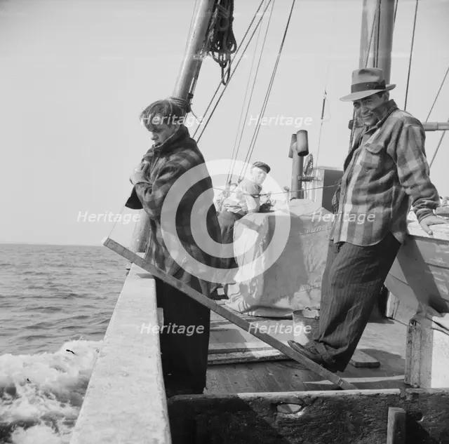 Possibly: On board the fishing boat Alden, out of Gloucester, Massachusetts, 1943. Creator: Gordon Parks.